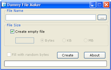 Dummy File Maker by Muhammad Arshad Latti.